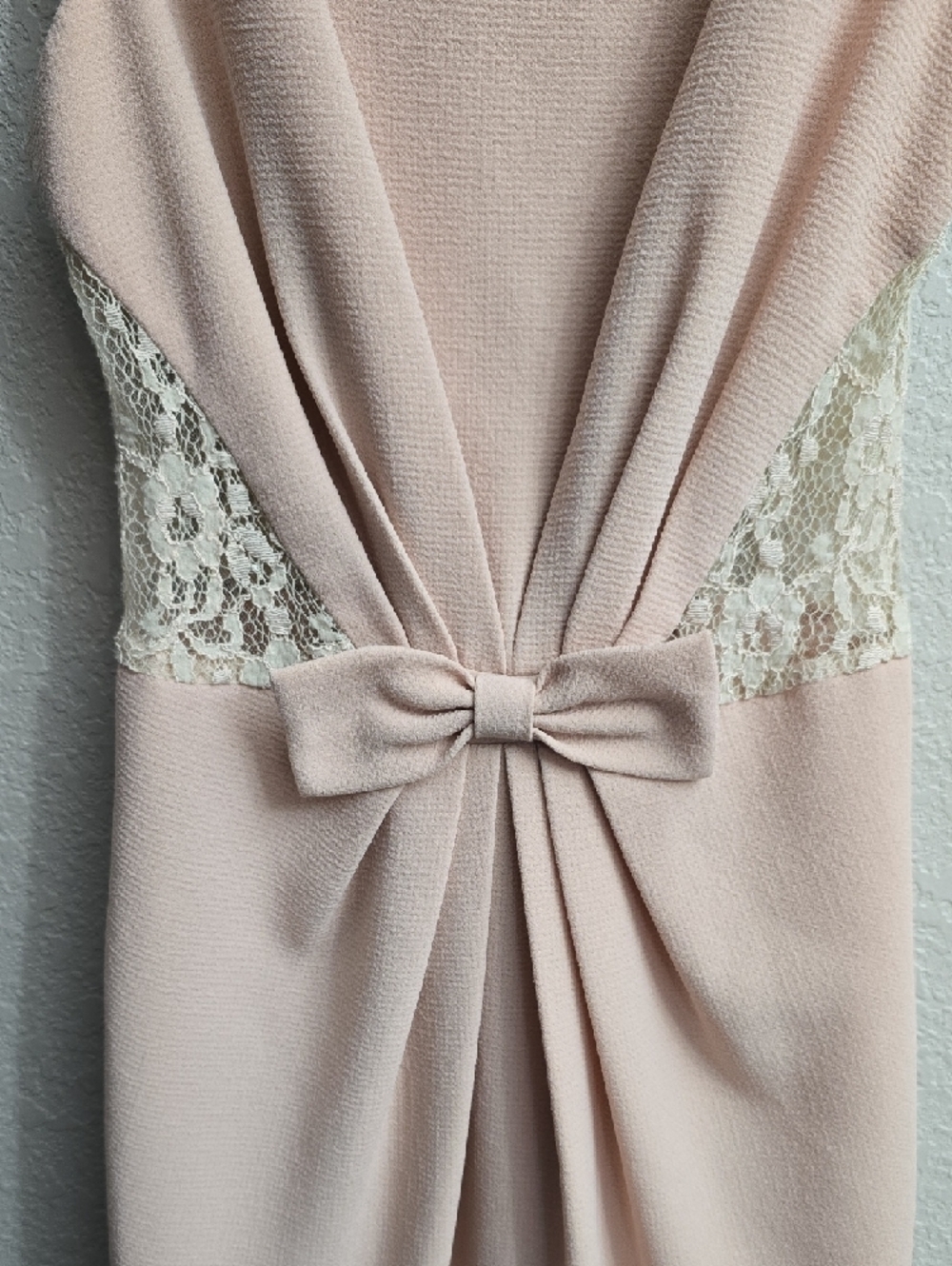 Badgley Mischka Blush Pink Sheath Dress "He Makes Me Blush" - Picture 3 of 6
